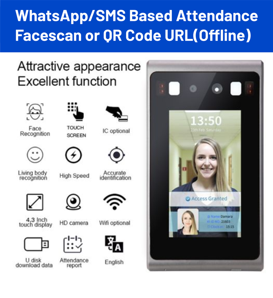 6 in 1 - AI Based Time Attendance &amp; Access Control Solution
