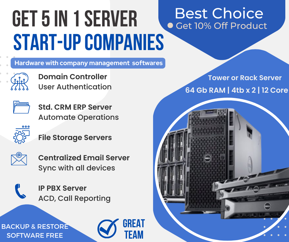 5 in 1 Virtualization Server For Startup Companies