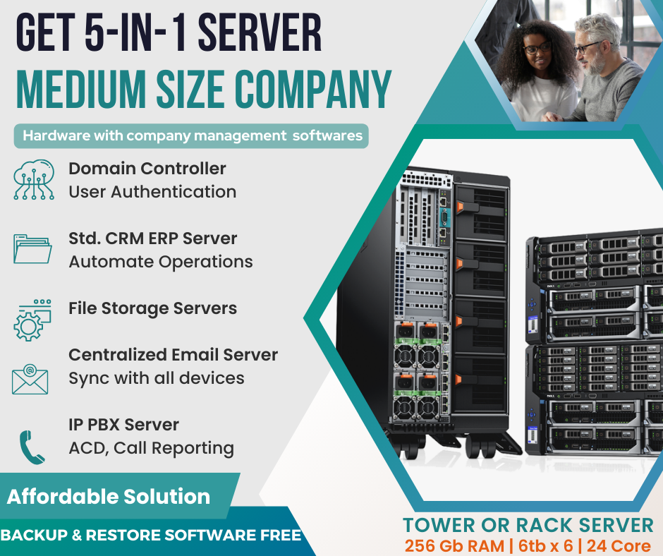 5 in 1 Virtualization Server For Medium Size Companies