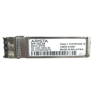
					Arista XVR-10083-20 SFP-25G-SR 25GBASE-SR  SFP28 SR transceiver (Refurbished)				