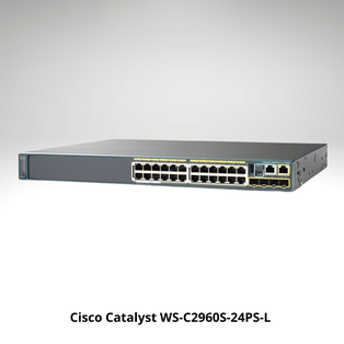 
					Cisco Catalyst WS-C2960S-24PS-L 24-Port Ethernet Rack-Mountable Managed Switch with 370 Watt PoE (Refurbished)				