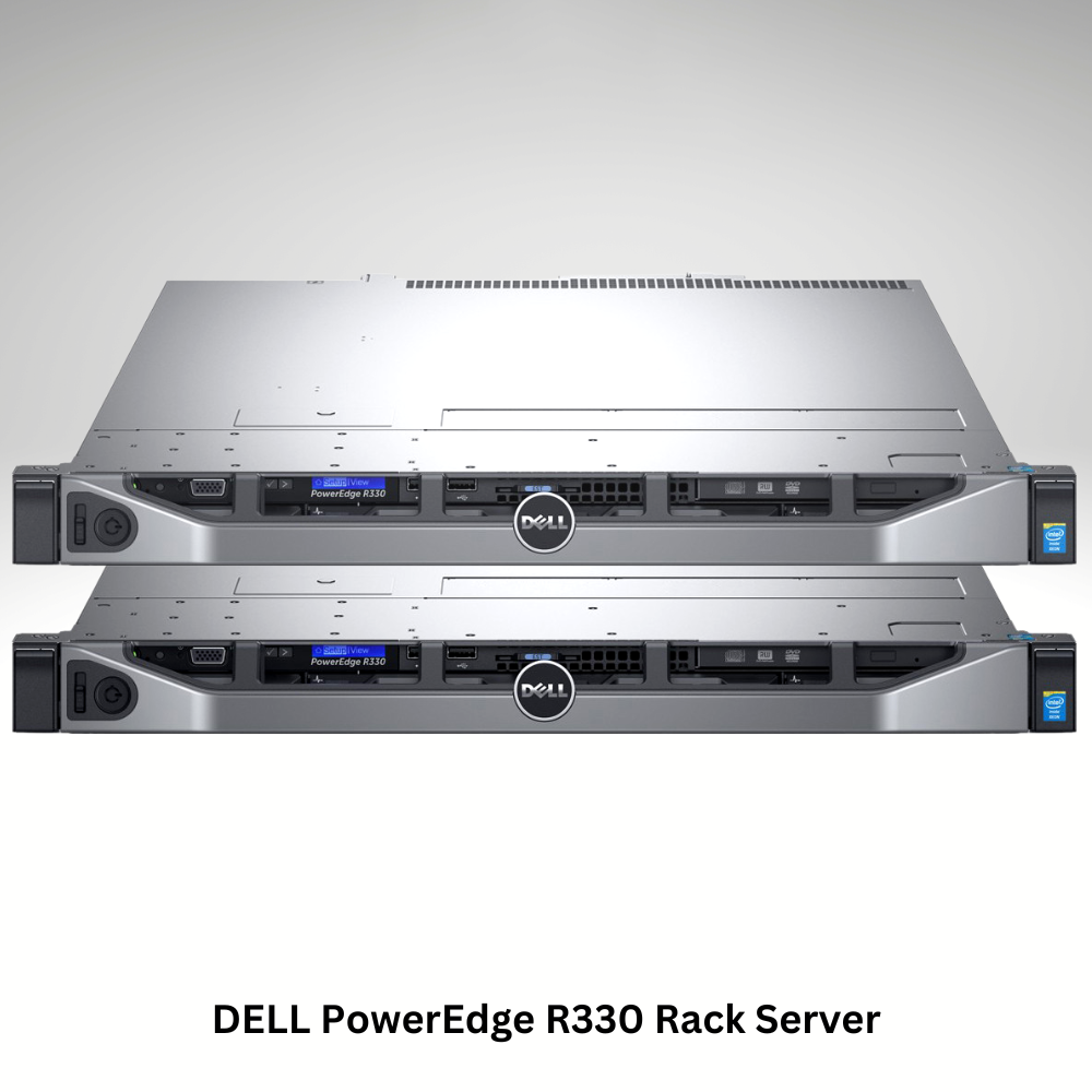 DELL PowerEdge R330 Rack Server 1U | Intel® Xeon® E3-1200 V5 Series | 32GB RAM DDR4 | 5 x 300GB 15K SAS HDD | Dual Power supply (Refurbished)