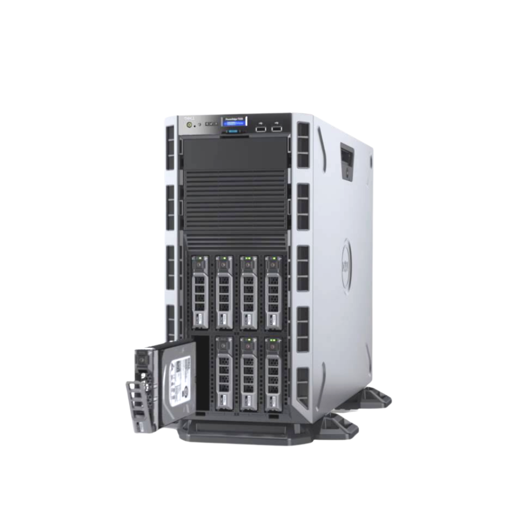 DELL PowerEdge T330 Tower Server 5U | Single Intel Xeon E3-1200 V5 Series | 16GB RAM | 3 x 600GB SAS HDD Dual Power supply (Refurbished)