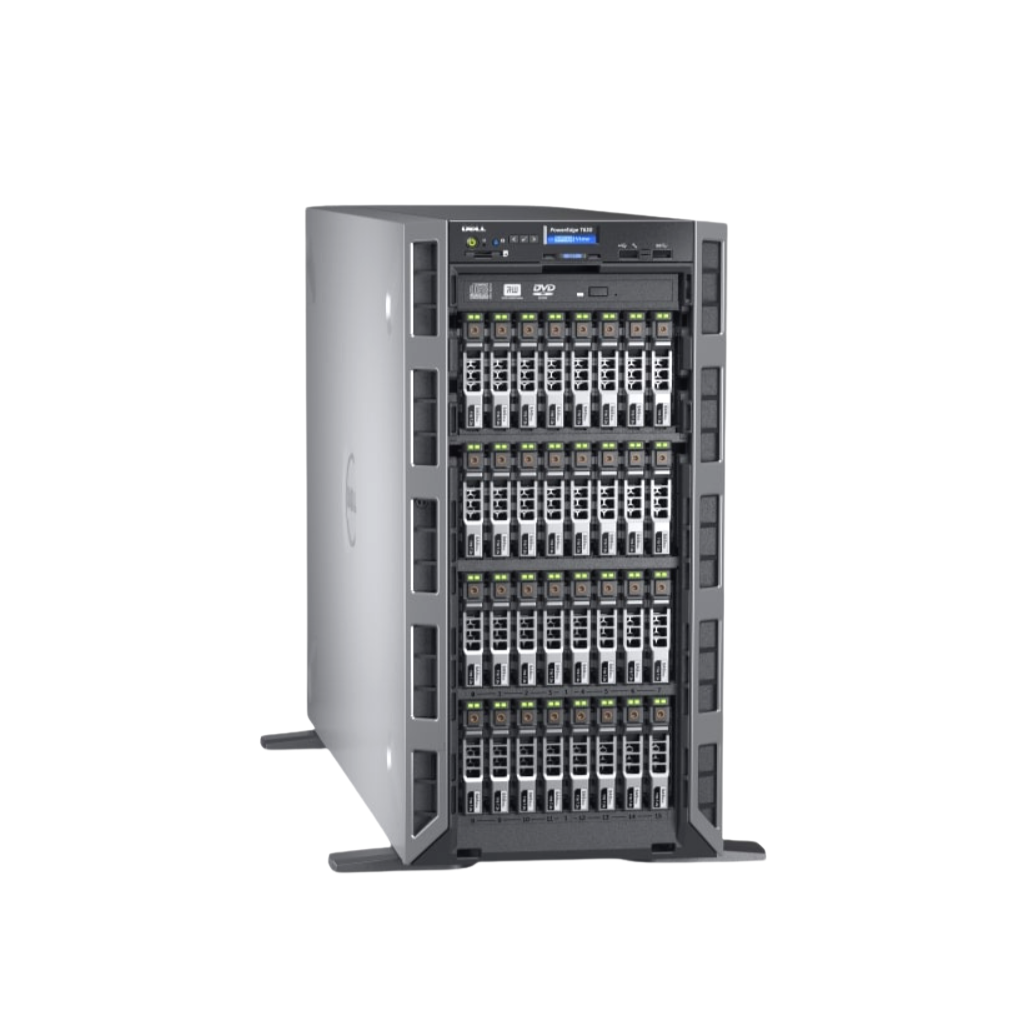 DELL PowerEdge T630 Tower Server 5U | Dual Intel Xeon E5-2600 V4 Series | 64GB RAM | 3 x 600GB SAS HDD Dual Power supply (Refurbished)