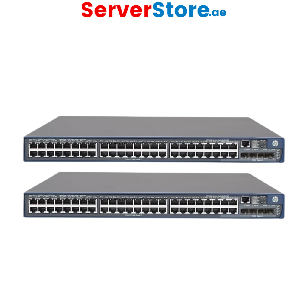 HPE JG542A 5500-48G-PoE+-4SFP HI Switch with 2 Interface Slots – 48 Ports (Refurbished)