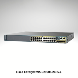 
					Cisco Catalyst WS-C2960S-24PS-L 24-Port Ethernet Rack-Mountable Managed Switch with 370 Watt PoE (Refurbished)				