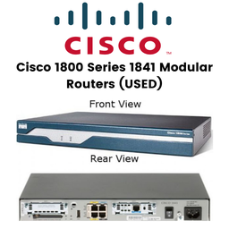 Cisco1841 Modular Router 1800 Series w/2xFE, 2 WAN slots, 64 FL/256 DR (Refurbished)