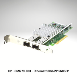 
					HP-669279-001-Ethernet 10Gb 2P 560SFP+Dual Port Network Adapter for G8 G9 (Refurbished)				