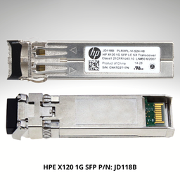 
					HPE X120 1G SFP LC SX transceiver JD118B				
