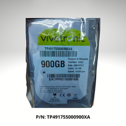 VIVETRONIC Dell Compatible Hard Drive 900GB SAS2 2.5″ 64MB Cache 10k RPM TP491755000900XA Product of Malaysia (Refurbished)
